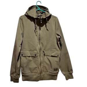 VTG Y2K Nike ACG Logo Olive Outdoors Zip Up Light Jacket Size SP Full Zip Hooded